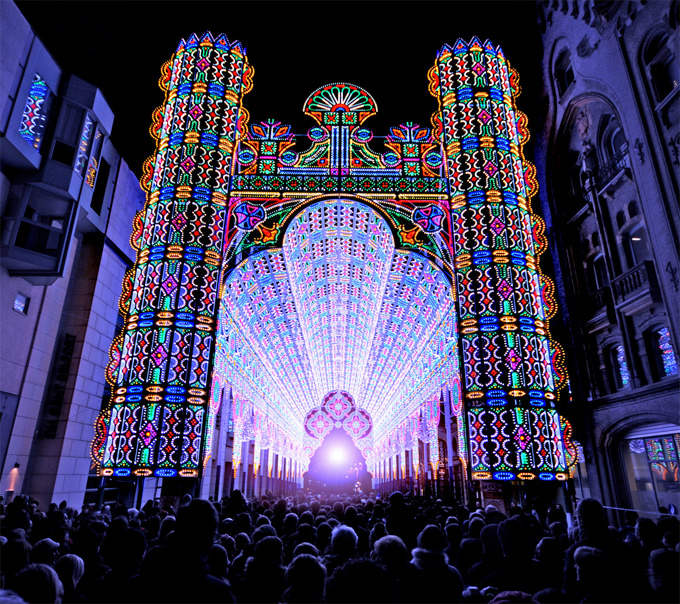 Indahnya Festival Lampu Ghent, Belgia