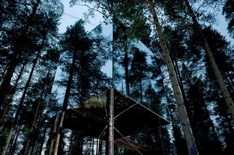 mirrorcube treehouse hotel pohon swedia 2