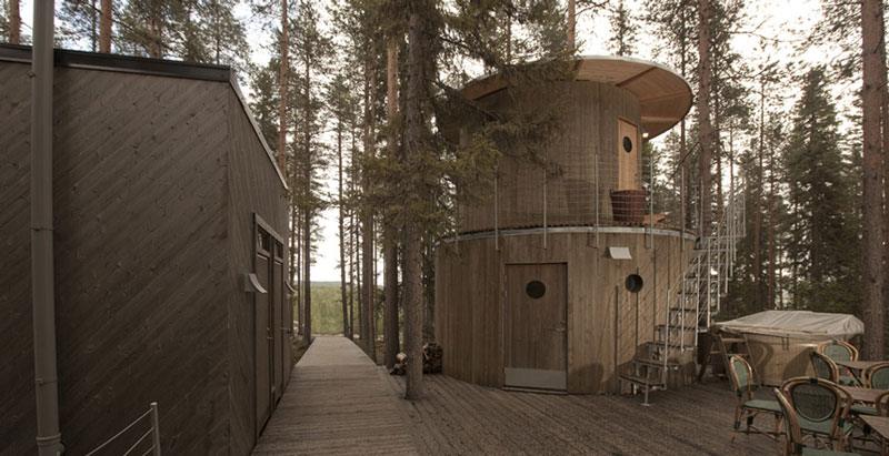 sauna hut hotel pohon swedia