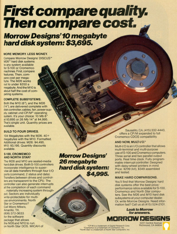 iklan komputer jadul klasik 10mb harddisk