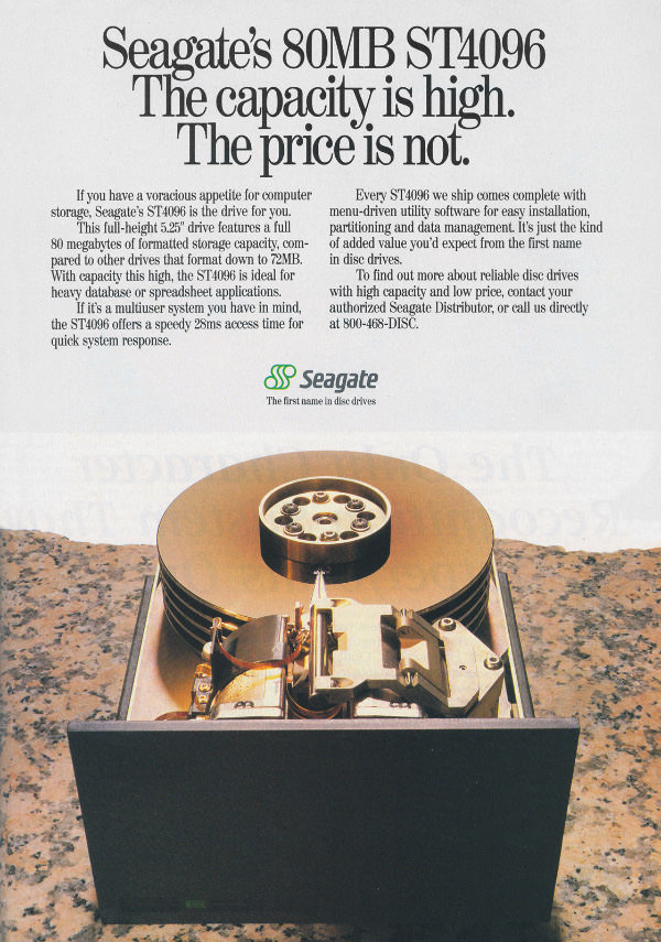 iklan komputer jadul klasik harddisk seagate