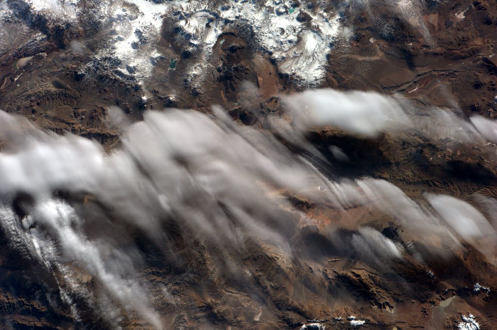 Spooky Clouds Over The Andes Mountain