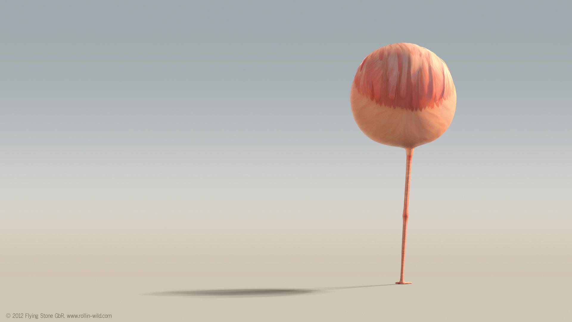 Rollin Wild Flamingo Lollipop