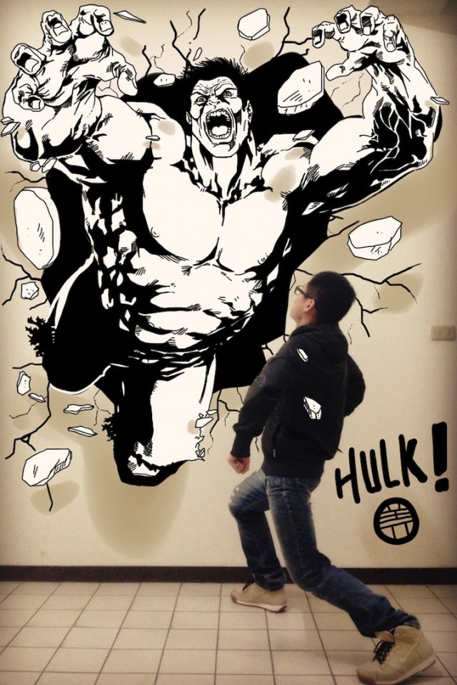 Illustrasi 3D Gaikuo Captain Hulk