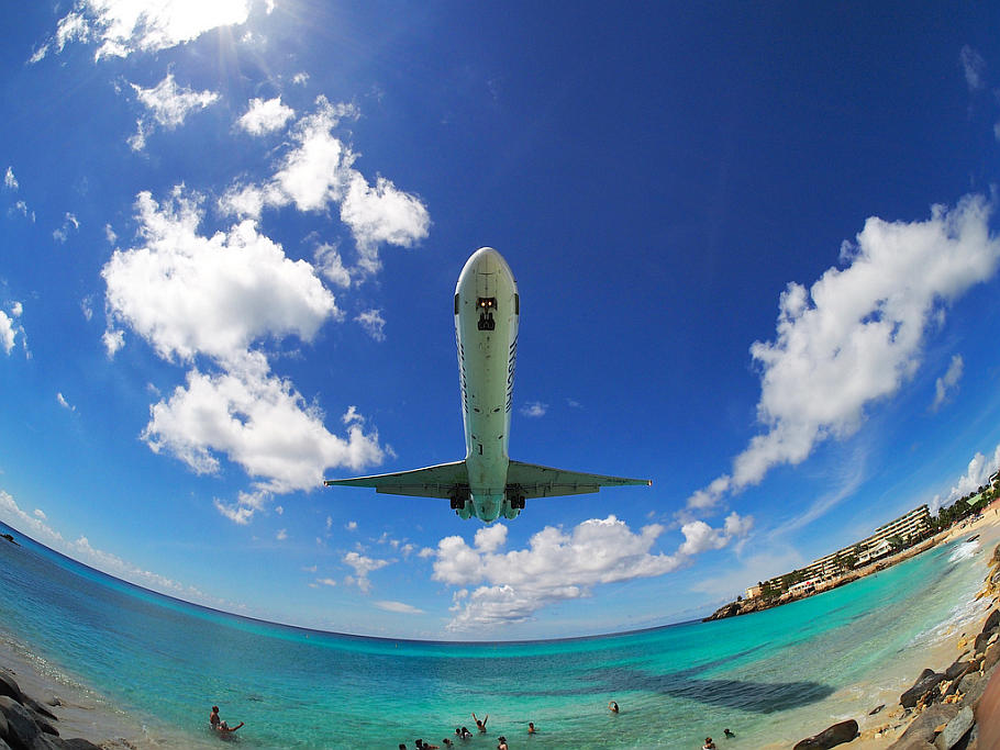 Sint Maarten Airplane Insel1