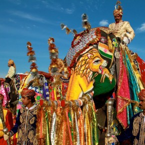 festival gajah india jaipur rajashtan 8