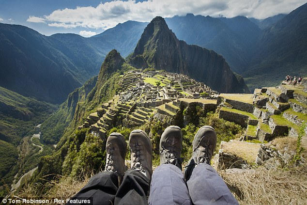 Foto saat liburan di Machu Picchu Peru