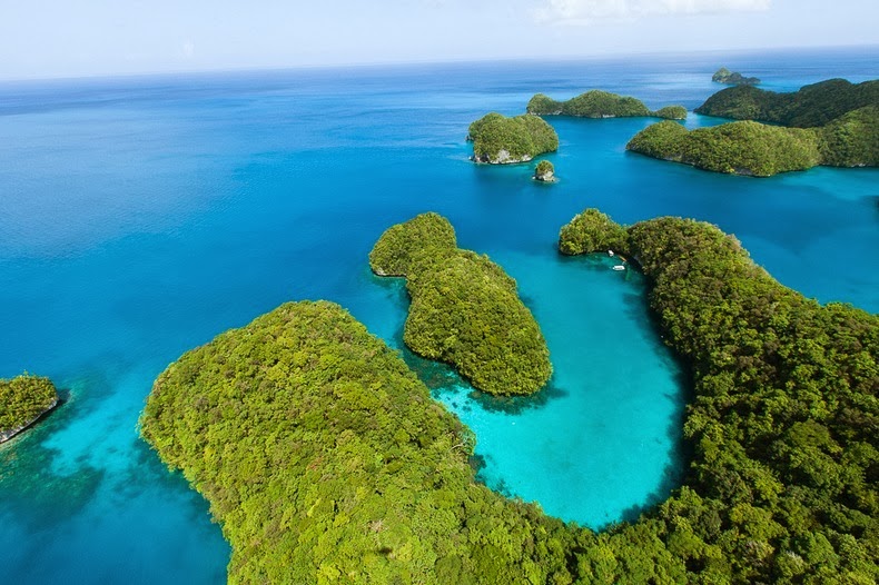 The Rock Islands of Palau Beach
