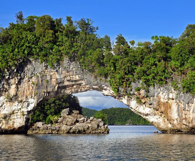 The Rock Islands of Palau Natual Bridge