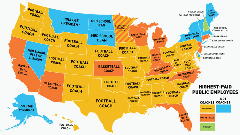 peta amerika serikat gaji tertinggi